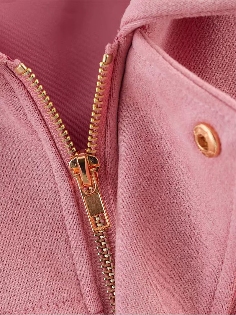 Women Suede Bomber Bubble Jacket