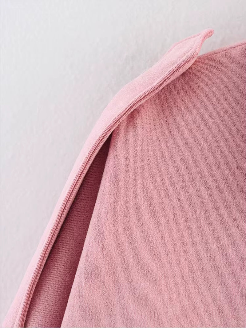 Women Suede Bomber Bubble Jacket
