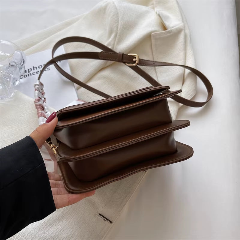 Leather Shoulder Bag Purse 