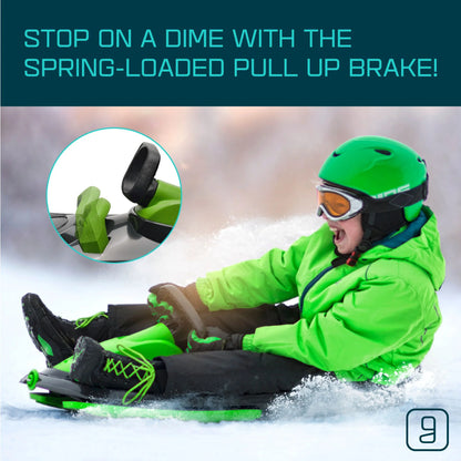 Steerable Snow Bobsled for Kids