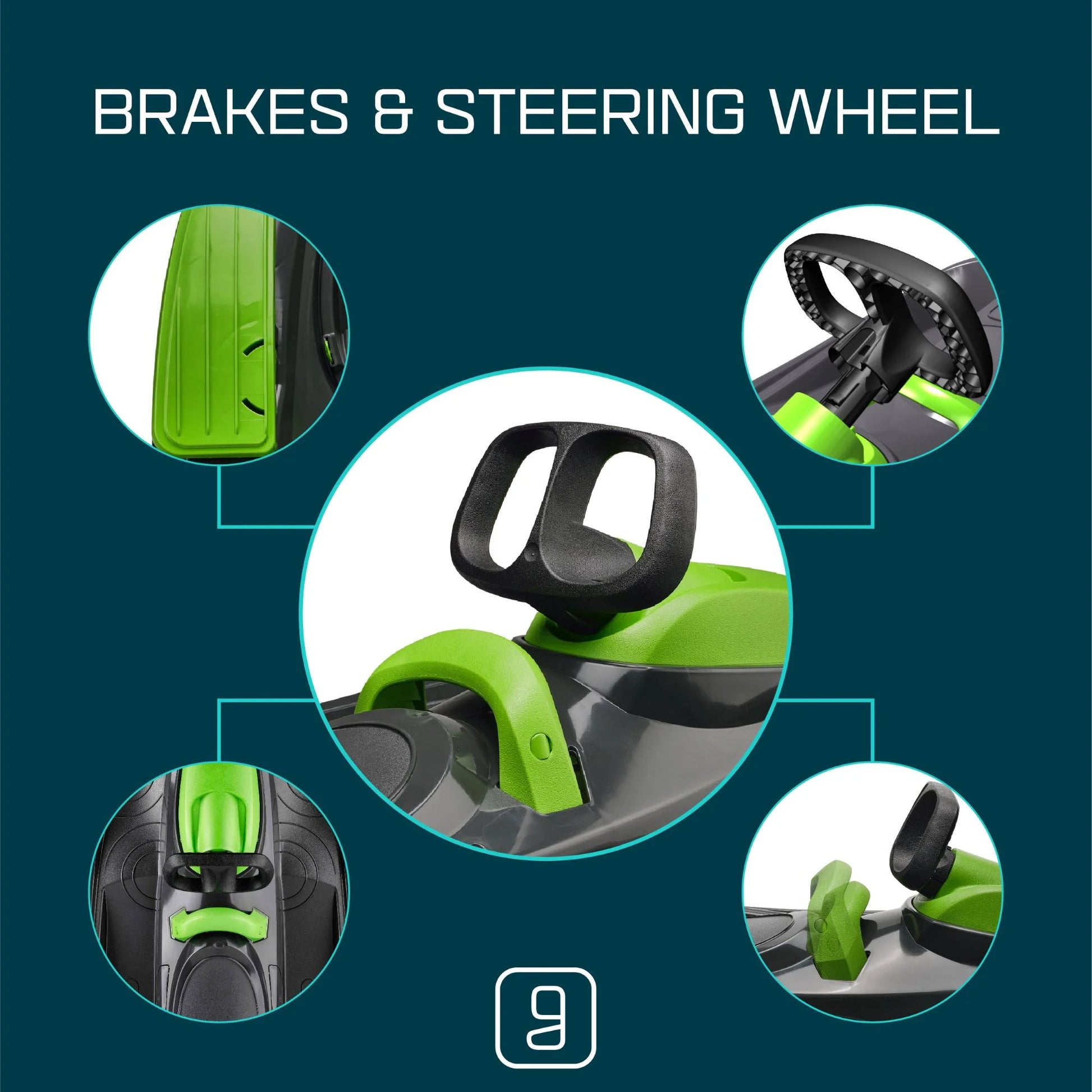 Steerable Snow Bobsled for Kids