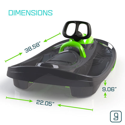 Steerable Snow Bobsled for Kids