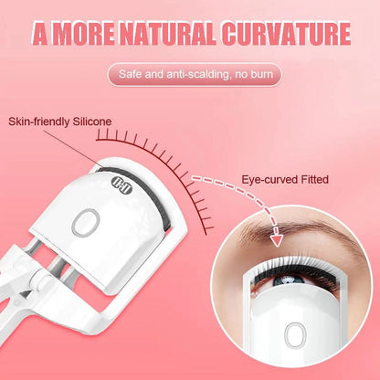 Heated Eyelash Curler for Natural Lashes 