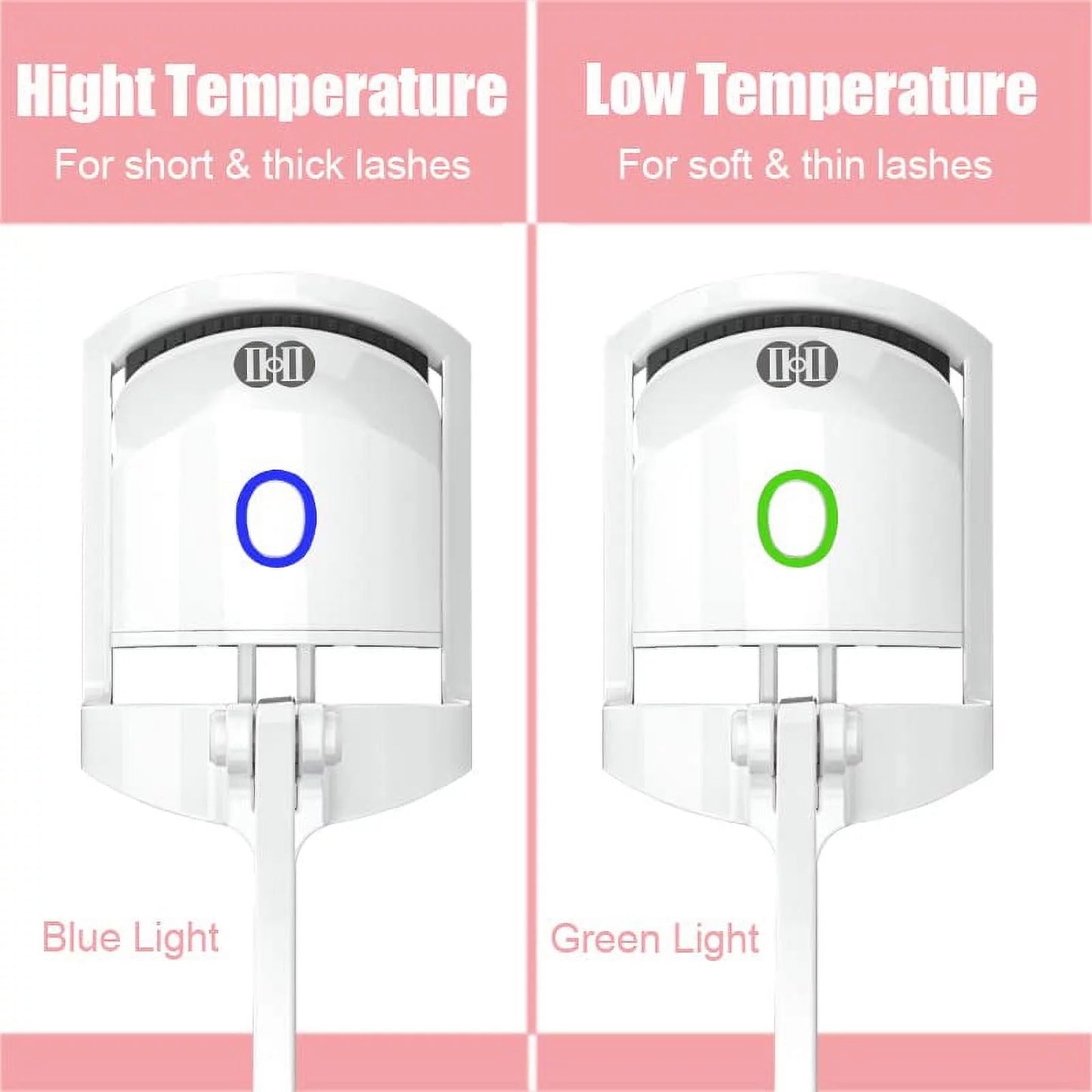 Heated Eyelash Curler for Natural Lashes 