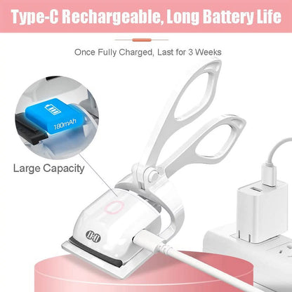 Heated Eyelash Curler for Natural Lashes 